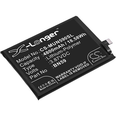 Akku für Xiaomi M2101K7AG M2101K7AI Redmi Note 10 BN59 4800mAh 3,87V