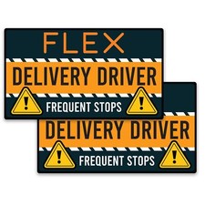 Magnet Me Up Flex Delivery Driver Automotive Magnet Decal, 2 Pack, 8x4.5 inches