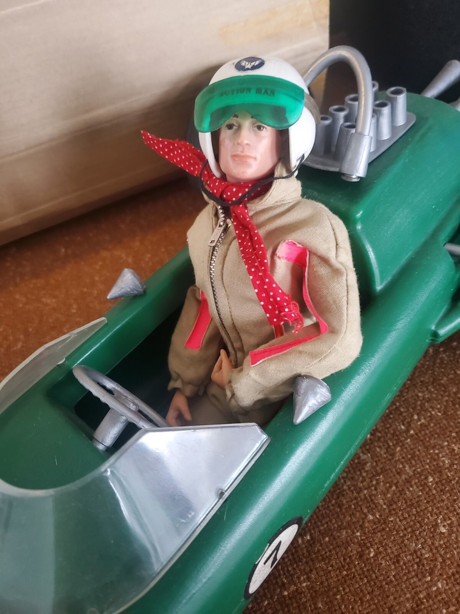 GI JOE 1964 PALITOY ACTION MAN GRAND PRIX RACING CAR w/ BOX GI JOE 1964 PALITOY ACTION MAN GRAND PRIX RACING CAR w/ BOX