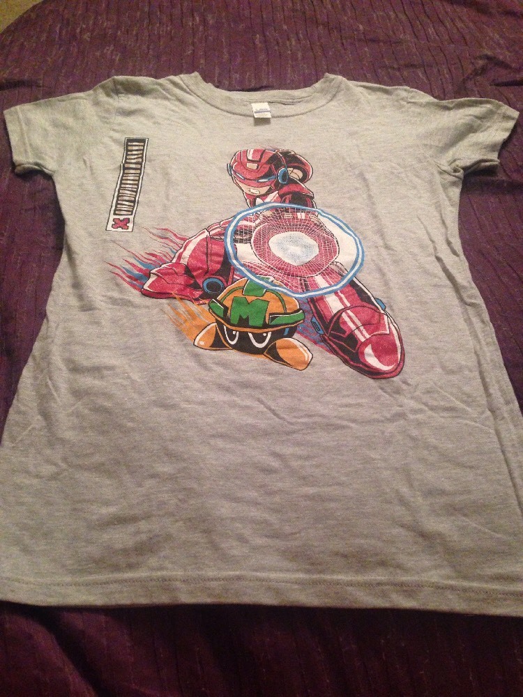 T-shirt Mashup Mega Man / Iron Man - 1up Block - Taille M - ShirtPunch EXCLUSIVE
