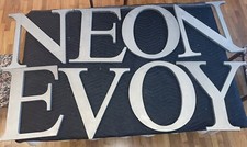 Large Metal Letter 18" Cast Aluminum Alphabet Wall Decor N-N-O-E-E-V-Y