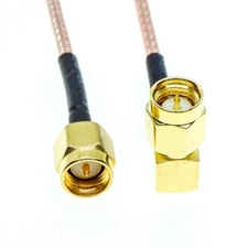 SMA male to SMA male right angle plug Coax RF RG316 Cable Lot RF Jumper Pigtail