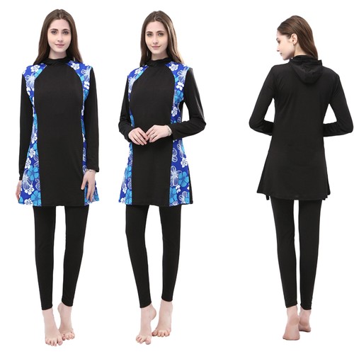 Damen Muslim Islamisch Bademode Voll Hülle Burkini Badeanzug Bikini Modest Set- - Bild 1 von 14