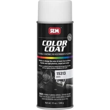 SEM Color Coat White Flexible Vinyl Spray Auto Paint 12 oz. SEM 15313