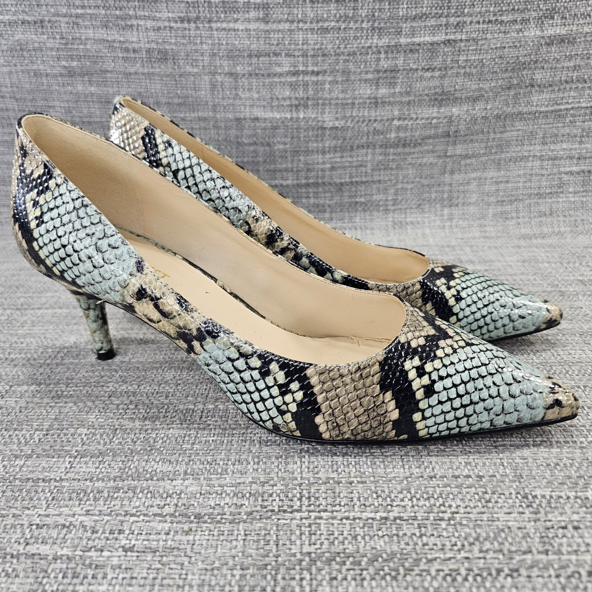 Pointy Toe Snakeskin Pumps Nine West NINE WEST Women's 