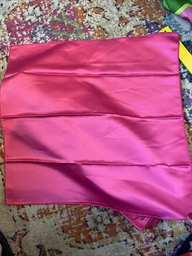 Bright pink cloth napkins lot of 20 NWOT 19.5” x 19.5” each satin look - Picture 3 of 5