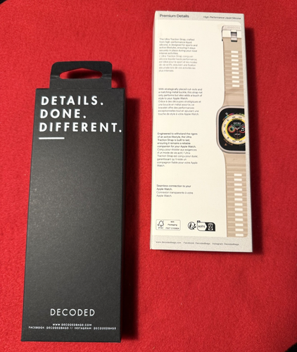 Decoded Sport Silicone Strap for Apple Watch Ultra – Beige | Retail $70 - Imagen 4 de 5