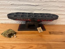 Beautiful Elephant Wooden Mancala Board Game Wood African Pier One Rare