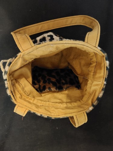 Bolso de Peluche con Estampado de Leopardo con Revestimiento Suave Aterciopelado - Imagen 2 de 4
