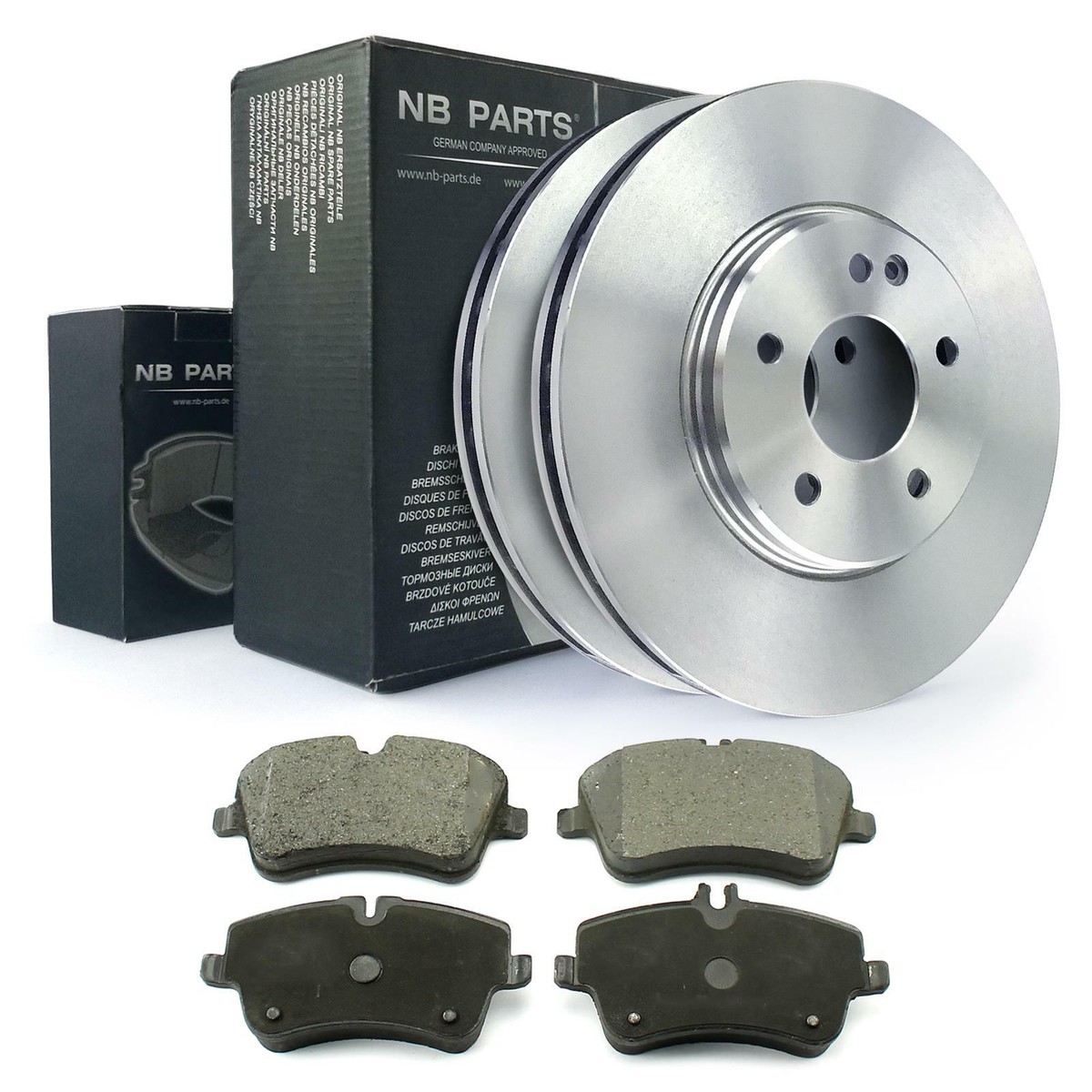 298.7mm Vollbremsscheibe Frankberg Bremsen-Set Hinterachse Für Mercedes C-Klasse W203/CL203/S203 - 2x Bremsscheiben + 4x Beläge + Schmiermittel 2x Bremsscheiben 298mm