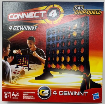 Spiel 4 Gewinnt Connect Four Chip-Duell-Spiel Hasbro Rasterspiel Spielklassiker