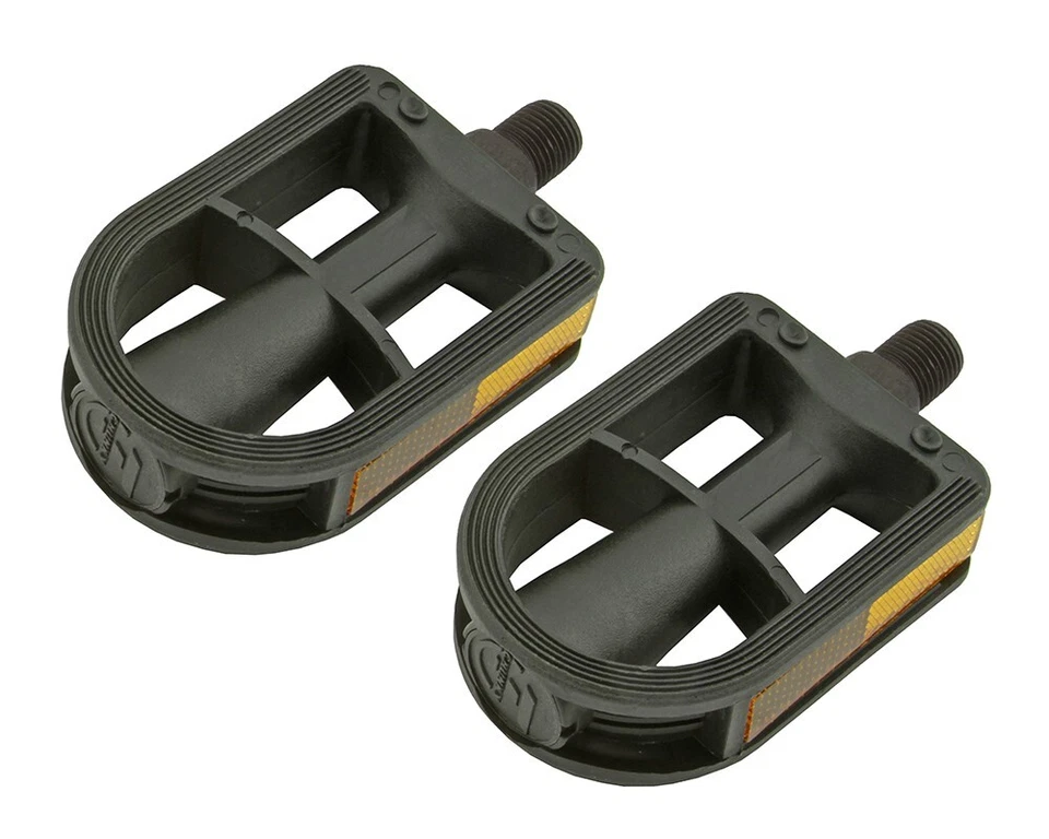 ALTALINE BICYCLE PEDALS 203 STAMPER BLACK COMPATIBLE 1/2 CRANK.