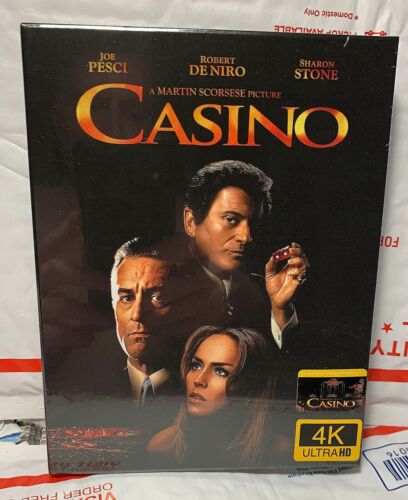 NEW CASINO 4K UHD+BLU-RAY FULL SLIP STEELBOOK! W-LENTI MAGNET! FILMARENA! READ
