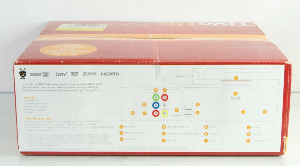 NOS Tivo TCD652160 160GB HD Digital Video Recorder DVR m832 - Image 3 of 3