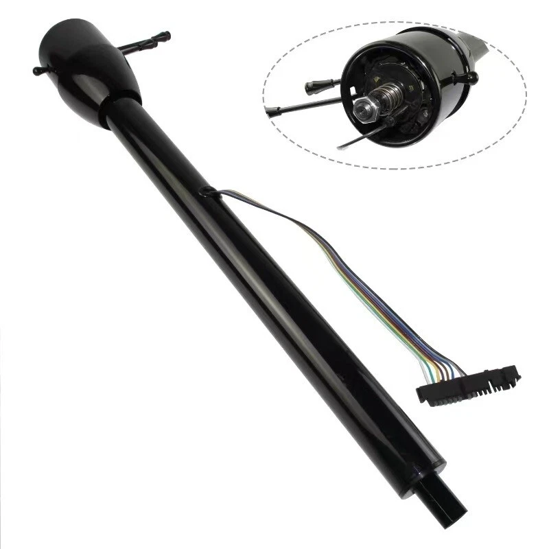 32" BLK Tilt Steering Column Floor Shift For 67 68 69 Pontiac GTO Tempest Lemans — 第 3/4 张图片