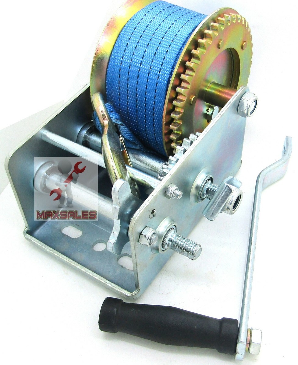 Hand Winch Heavy Duty CALHAWK 3500lb Hand Winch With Polyester - Foto 3