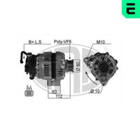 ERA Lichtmaschine Generator 120A 14V FüR KIA Cee'd SW 2.0 Crdi 140 2.0I 16V