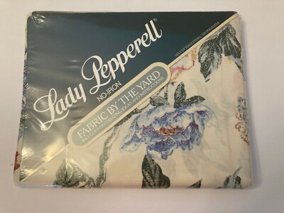 Lady Pepperell No iron Fabric by the Yard 55'' x 3 yds Floral Woodmere VTG USA