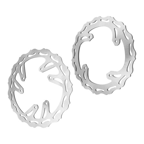 Front & Rear Brake Disc Rotors For Honda CRF450X 05-17 CRF450R CRF250R 2004-2014 - Picture 8 of 9