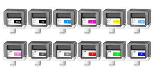 12 colori/set cartuccia inchiostro PFI-304 per Canon imagePROGRAF iPF8300 8300S 330 ML/PC - Foto 1 di 6