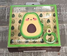 Advanctech Avocado Case w/ Loop Ring for Airpods Series 1  2 NEW SEALED