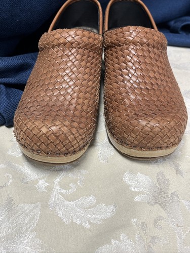 LL Bean Größe 10 geflochtene Leder Clogs  - Bild 9 von 24