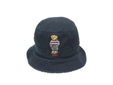 Polo Ralph Lauren Polo Bear Preppy Bear Safari Bucket Hat Cap - Black