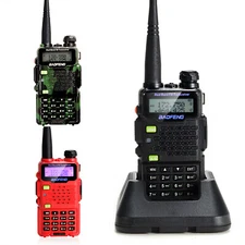 2pcs BAOFENG Walkie Talkie UV-5R5 VHF/UHF Wireless Two Way Radios Outdoor Hiking