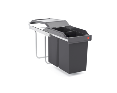 Hailo Abfallsammler 3650101 Tandem Mülleimer Abfalleimer Abfalltrennsystem 2fach