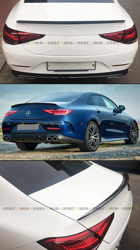 PARA MERCEDES BENZ C257 CLS450 2019-21 ESTILO AMG FIBRA DE CARBONO ALERÓN MALETERO Foto 4 de 4