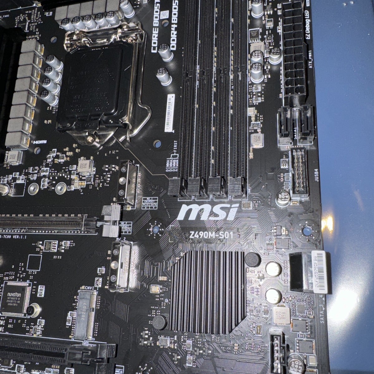 MSI Z490M-S01 motherboard Z490 LGA1200 10th Gen 4*DDR4 HDMI+DP M