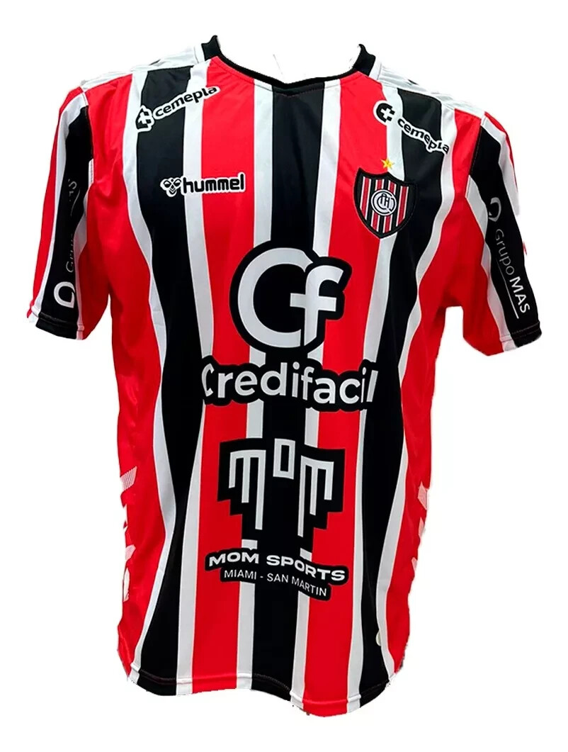 Maillot Domicile Chacarita Juniors 2009 – Rouge Et Noir – Taille L – Officiel TBS