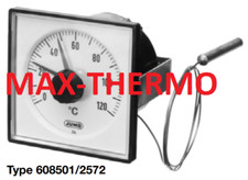 JUMO MICROSTAT Thermostat/Temperature Clock 0-120 Celsius  608501/2572-818-21