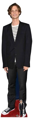 Matthew Gray Gubler Gestreift T-Shirt Lebensgröße Und Mini Karton Ausschnitt/F