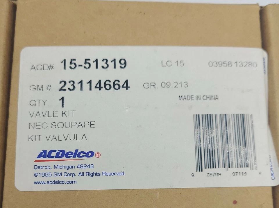 Оригинальный комплект расширительных клапанов для Buick Regal Chevy Impala Limited Impala GM Acdelco - Изображение 4 из 4