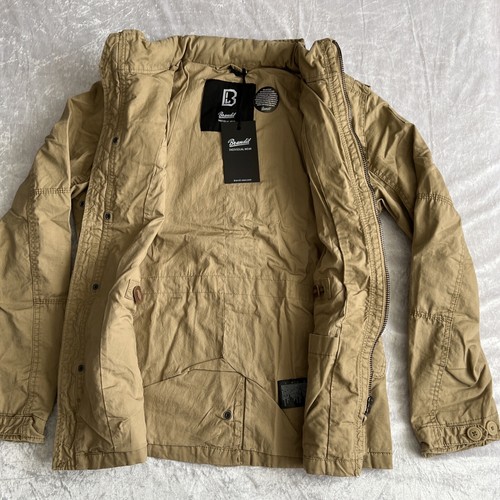 Brandit Standard M65 Jacket Men's Vintage Field Military Army Camel S - Picture 4 of 16