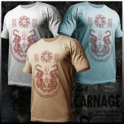Muay Thai T-shirt Thai boxing Sak Yant Tattoo Thai Boxer Thailand Tiger tee