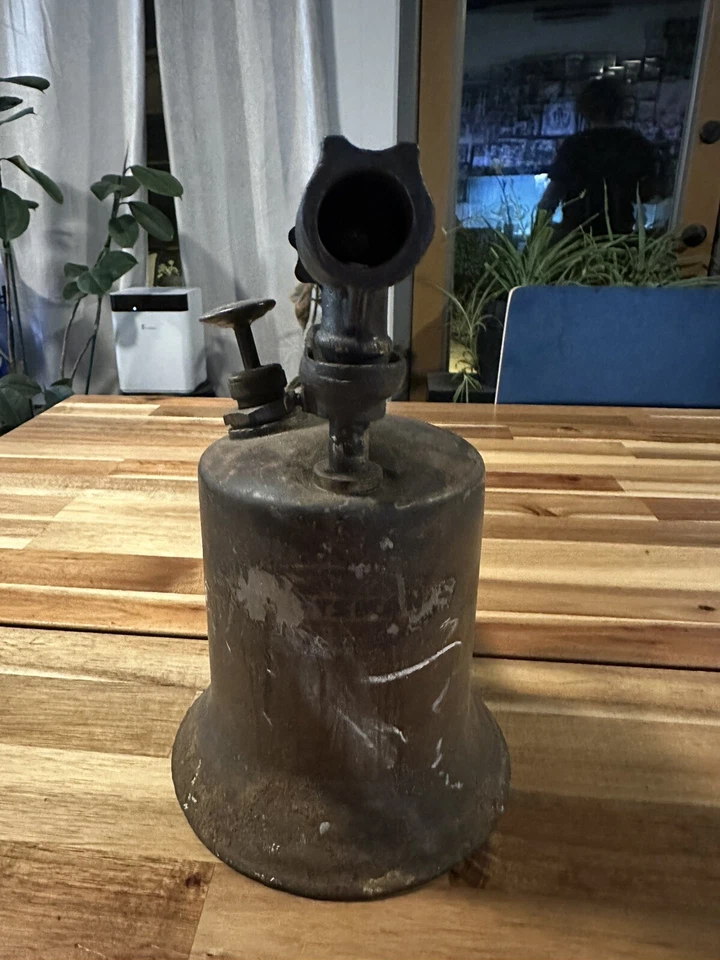TOCHA DE SOPRO VINTAGE CRAFTSMAN ENCANADOR VAPOR ENCAIXE/SOLDA - LATÃO E AÇO - Imagem 4 de 4