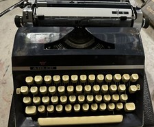 VTG Adler J5 Typewriter T-A Organisation Made In Germany With case- Not Tested thumbnail