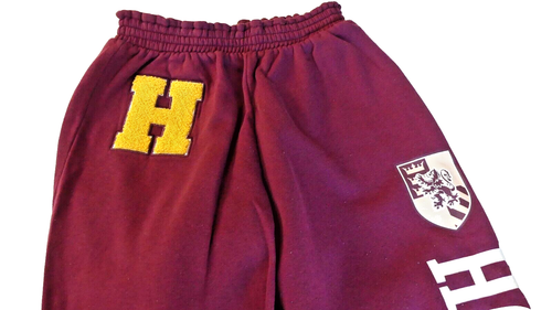 Harry Potter Hogwarts Burgundy Sweatsuit Set Wizarding World H&M Girl Size 12/14 - Picture 13 of 17
