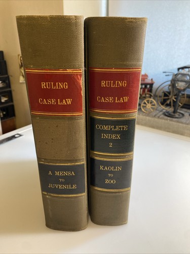 1931 Antique Law Book 📕 Ruling Case Law A to Z h29v | eBay