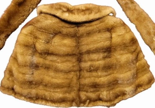 Vtg Genuine Mink Fur Cape/Stone Marten Stole Shawl WAGNER & CARLSON MINNEAPOLIS - Picture 6 of 18