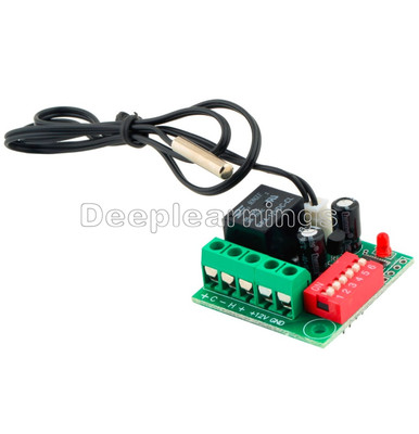 Heat Cool Temp Thermostat DC 12V Digital Temperature Control Switch 20-90 