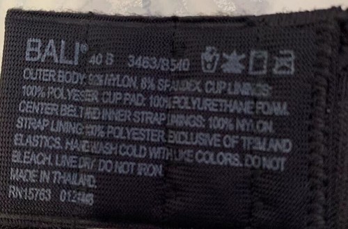 Bali Comfort Revolution Wireless Bra, Fit Full-Coverage Wirefree Bra L/40B - 第 6/6 張圖片