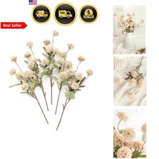 Artificial Chrysanthemums Flowers 5pcs Faux Silk Mini Floral Bouquets Wedding
