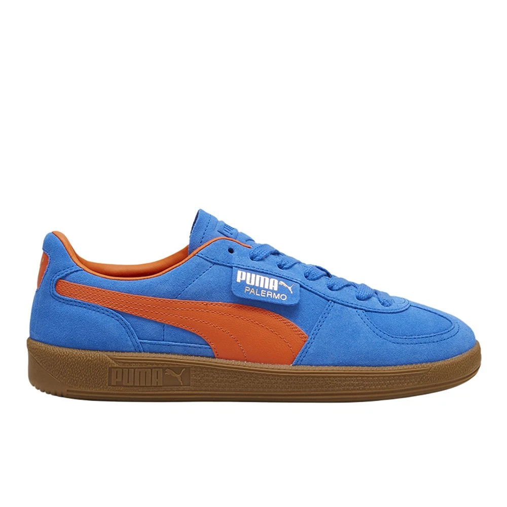 PUMA Palermo Lace Up Mens Blue Sneakers Casual Shoes 39646325