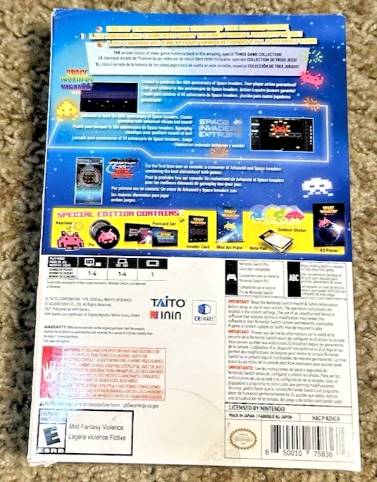 Space Invaders Forever Special Edition Switch Nintendo Brand New Sealed - Image 2 of 2