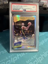 2021 Panini NBA Hoops Stephen Curry Premium Box Set Autograph /10 Psa 9 POP2
