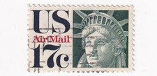 STAMPS US SCOTT C80  Head of Liberty  17 CENT 1971 USED FANCY CANCEL - A