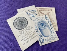 Lot of (9) Vintage Assorted Trade Cards J P Coats Thread Marshal Willimantic